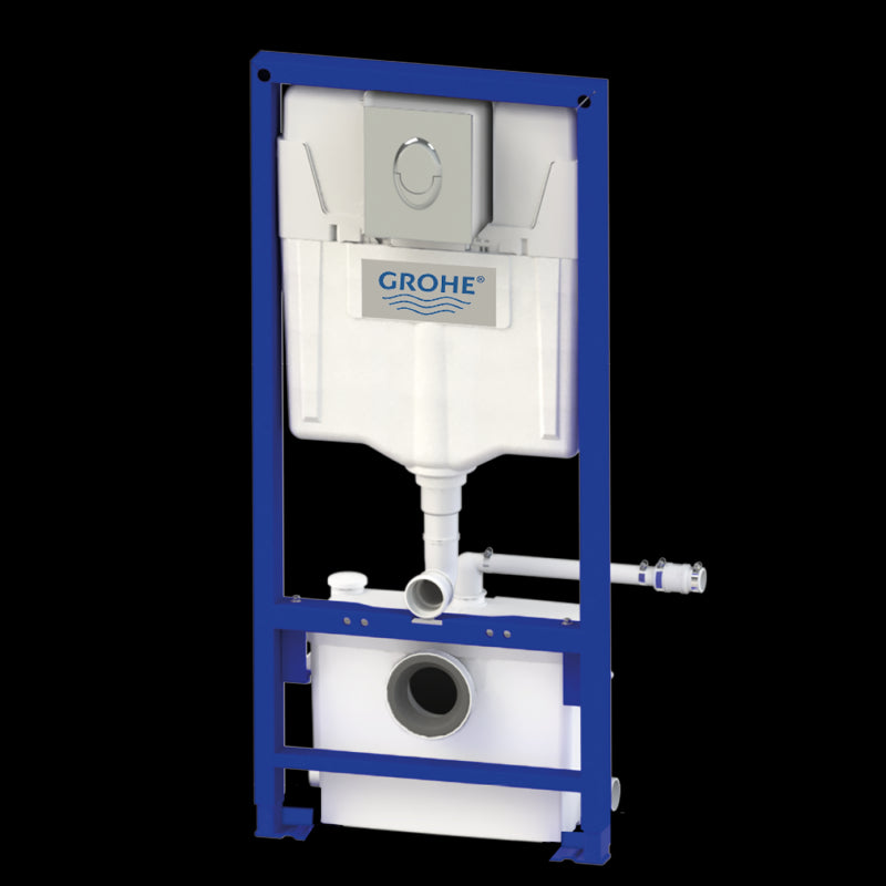 sfa trituratore sfa saniwall pro up piastrellabile con telaio da incasso e cassetta di scarico grohe