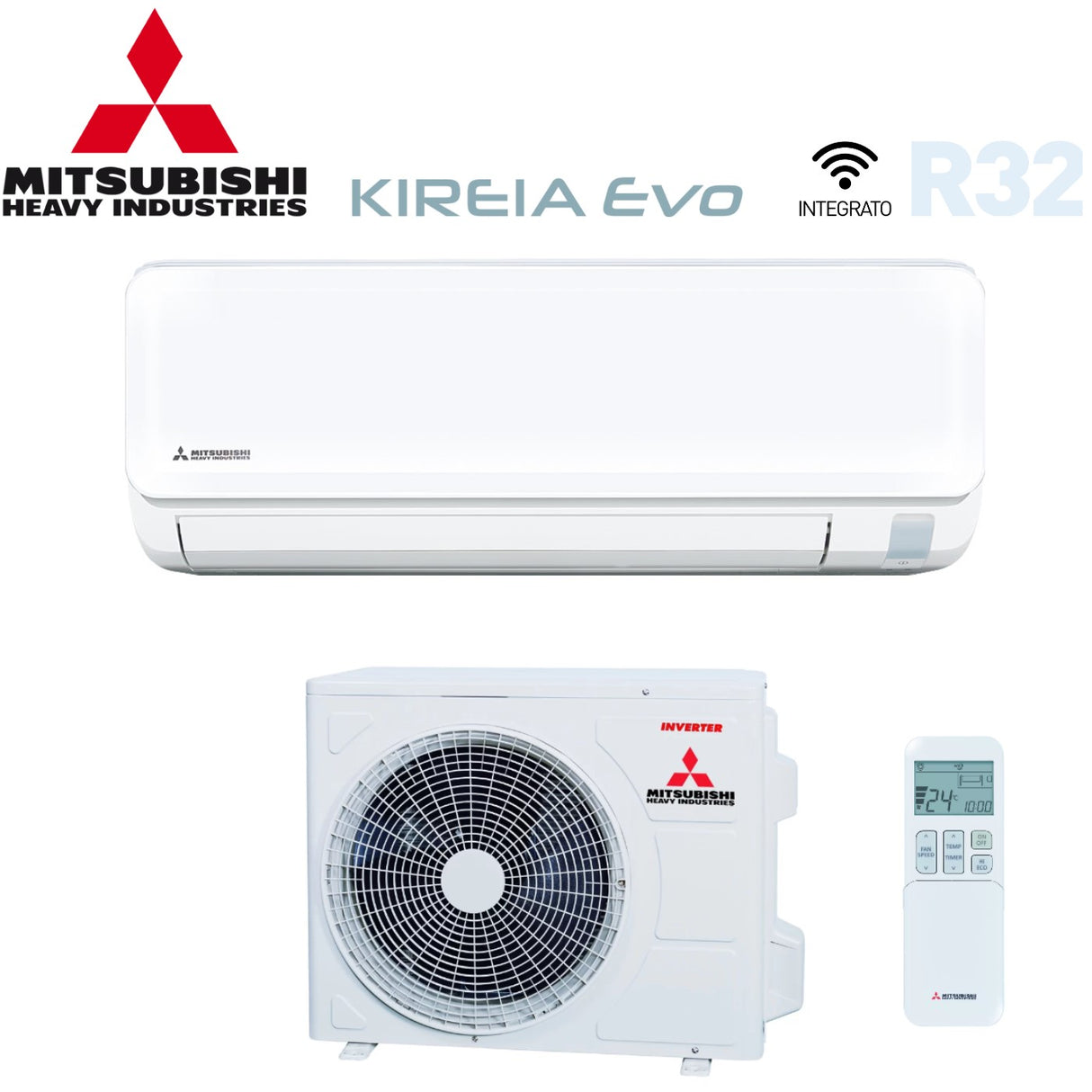 mitsubishi heavy industries climatizzatore condizionatore mitsubishi heavy industries inverter serie kireia evo 12000 btu srk 35 ztl w r 32 wi fi integrato