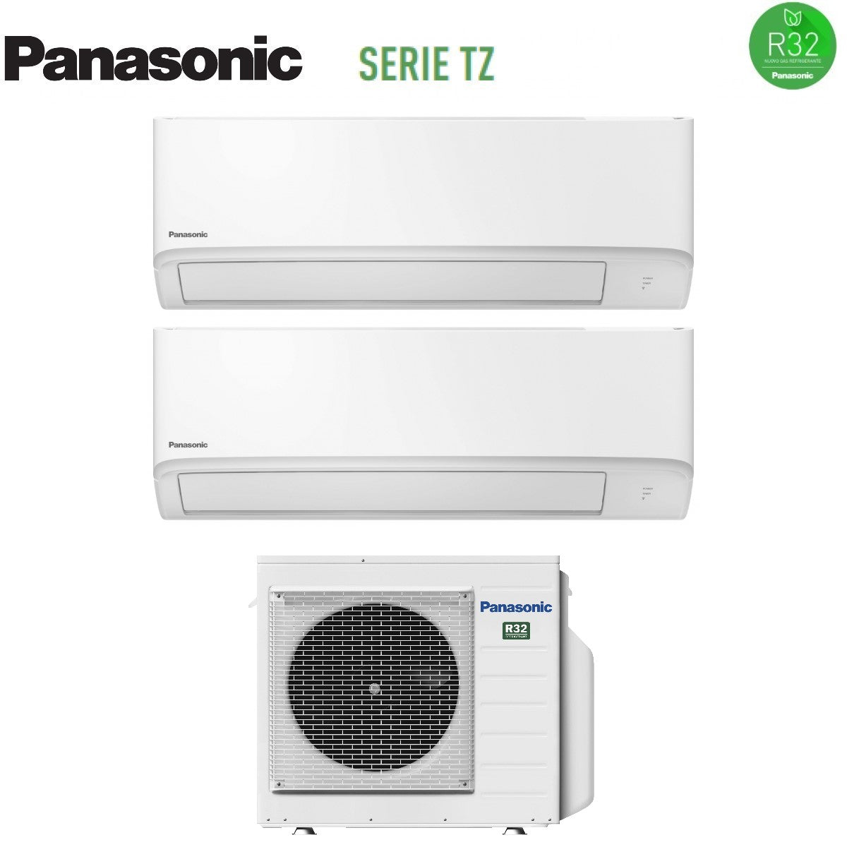 panasonic condizionatore panasonic dual split inverter serie tz 99 con cu 3tz52tbe r 32 wi fi integrato 90009000 ean 8059657084613