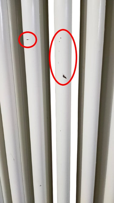 AREA OCCASIONI Batteria completa Radiatore Termosifone in acciaio tubolare Cordivari Ardesia 4 Colonne h 656 mm interasse 600 mm tappi e riduzioni inclusi 14 elementi h. 656 AO415