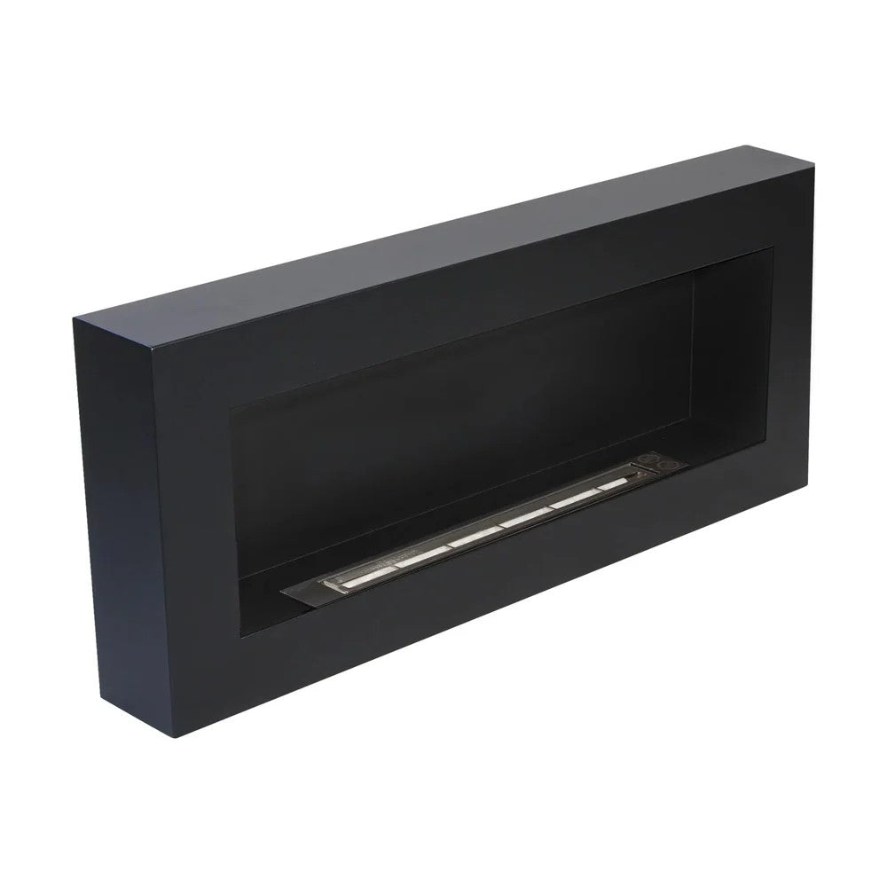 divina fire camino a bioetanolo biocamino da parete siena nero l 90 x p 12 x h 40 ean 8056157804710