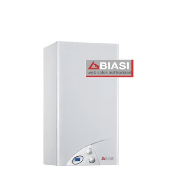 biasi scaldabagno scaldacqua a gas camera stagna biasi mod. 14s completo di kit scarico fumi ean 8056138590083