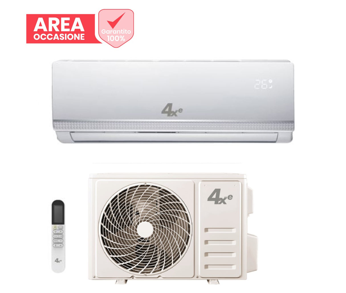 4xe area occasioni climatizzatore condizionatore 4xe inverter serie white 12000 btu white112 r 32 wi fi optional classe aa