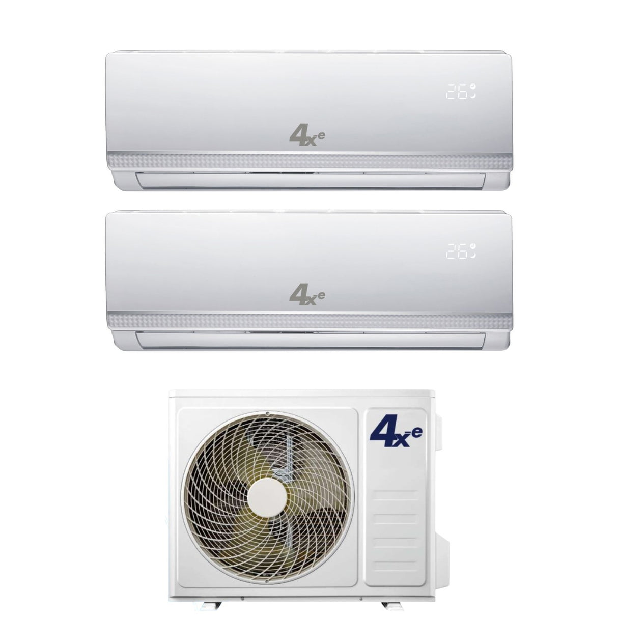4xe climatizzatore condizionatore 4xe dual split inverter serie winter 99 con winter dual 14 r 32 wi fi optional 90009000