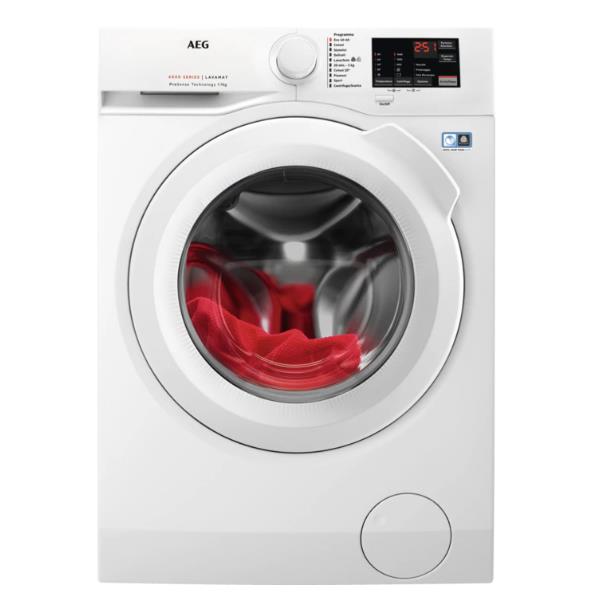 aeg lavatrice a carica frontale aeg 7 kg serie 6000 1400 giri l6fbi743 classe c ean 7332543765768