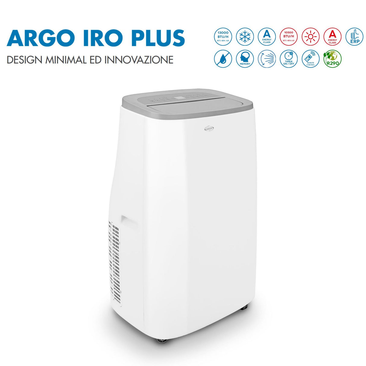 argo climatizzatore condizionatore portatile argo iro plus 13000 btu pompa di calore cod. 398000696 ean 8013557618859