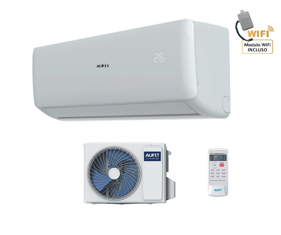 aufit climatizzatore condizionatore inverter aufit serie freedom fa4 9000 btu r 32 wi fi incluso dasw h09b6b4fa aa