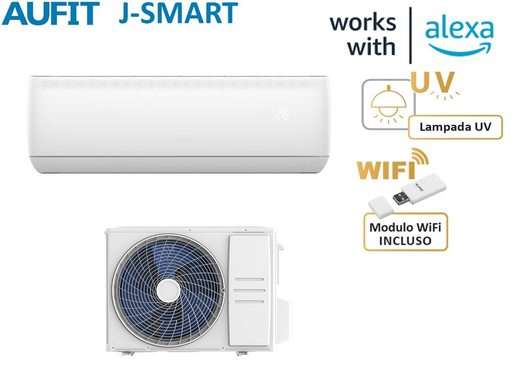 aufit climatizzatore condizionatore inverter aufit serie j smart jd4 18000 btu r 32 wi fi incluso dasw h18e3g4 jd aa