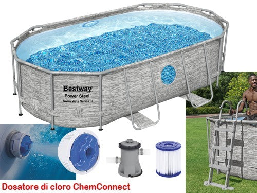 bestway piscine ovali con oblo cm 427 x250x100 56714 ean 6942138976915