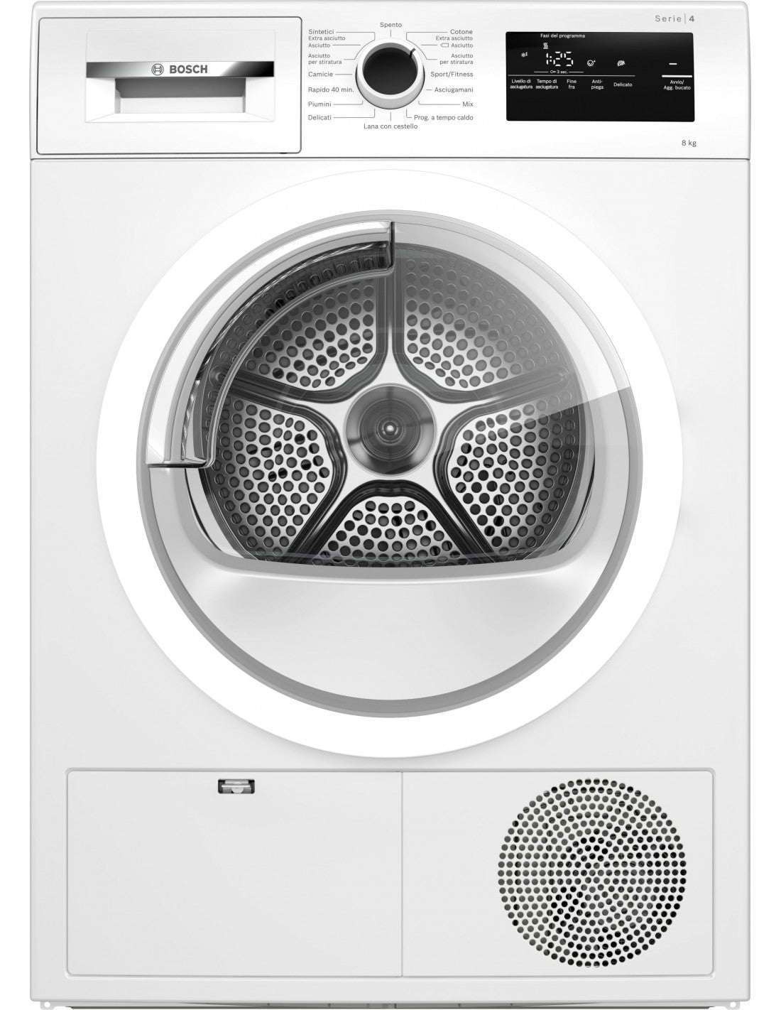 bosch asciugatrice a pompa di calore 8 kg bosch wth85v18ii classe a a84xl60xp61 easyclean autodry ean 4242005355938