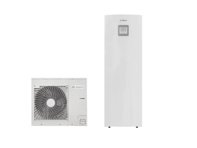 bosch pompa di calore splittata aria acqua reversibile bosch compress 3000 aws 8 mss a r410a con bollitore bivalente integrato