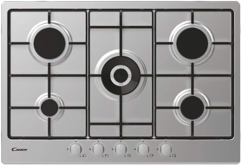 candy piano cottura a gas candy cdoy7w4x collezione idea 5 fuochi l745xp51 acciaio inox ean 8059019002699