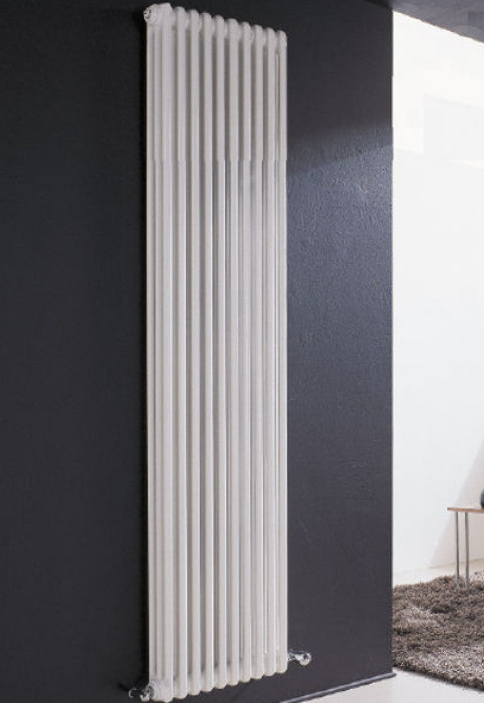 cordivari area occasioni batteria completa radiatore termosifone in acciaio tubolare cordivari ardesia 3 colonne da 4 elementi h 1800 mm interasse 1744 mm