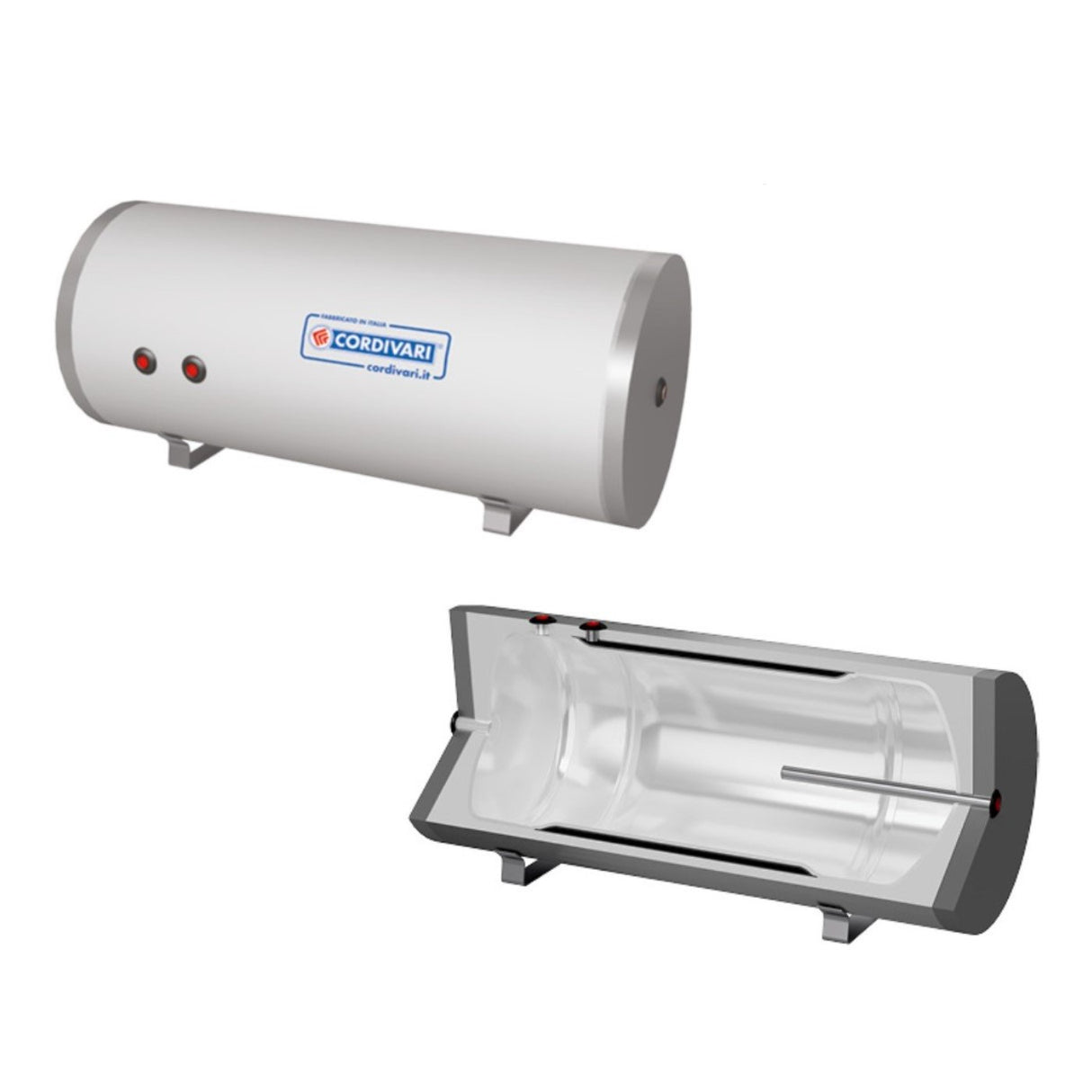 cordivari bollitore orizzontaleverticale cordivari modello interka wb 100 per produzione di a.c.s. con scambiatore ad intercapedine