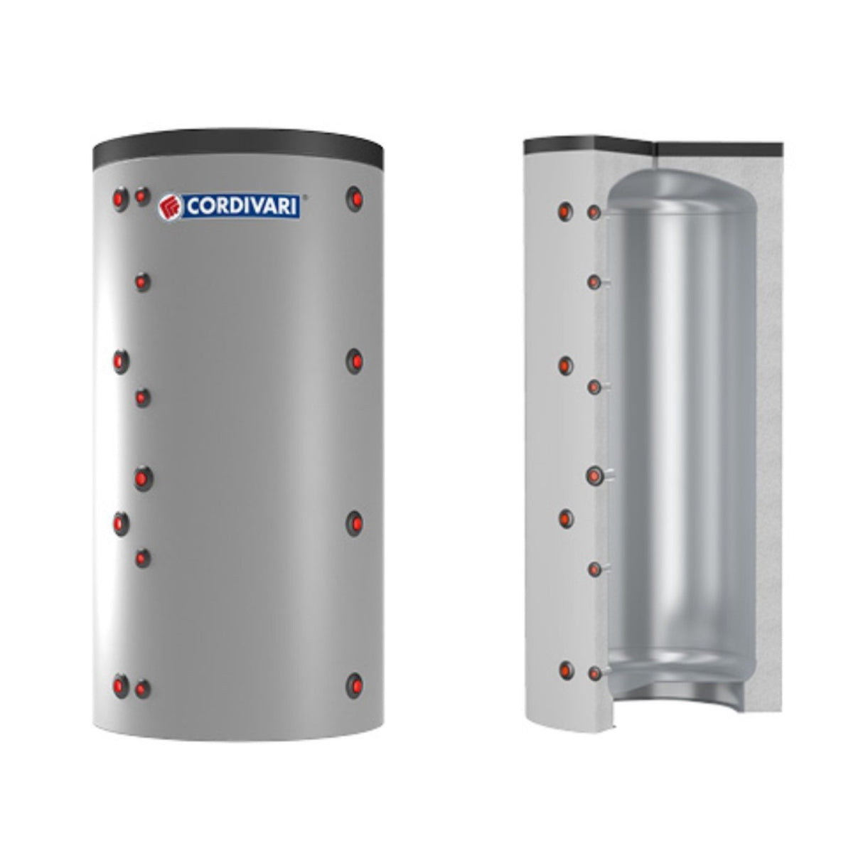 cordivari termoaccumulatore cordivari modello puffer 1000 per acqua di riscaldamento