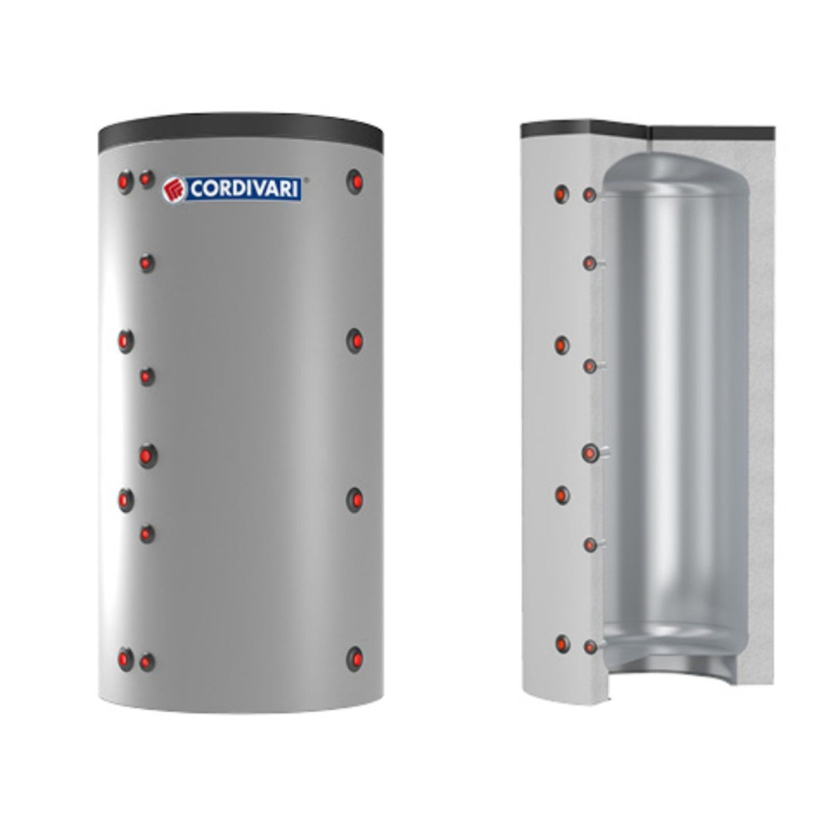 cordivari termoaccumulatore cordivari modello puffer 500 per acqua di riscaldamento