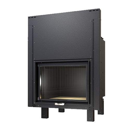 ctm termocamino a legna ctm basic eco s1 30 kw per produzione acs con scambiatore full link e scomparsa verticale