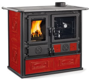 cucina la nordica a legna rosa 4 0 liberty 12 bordeaux dx