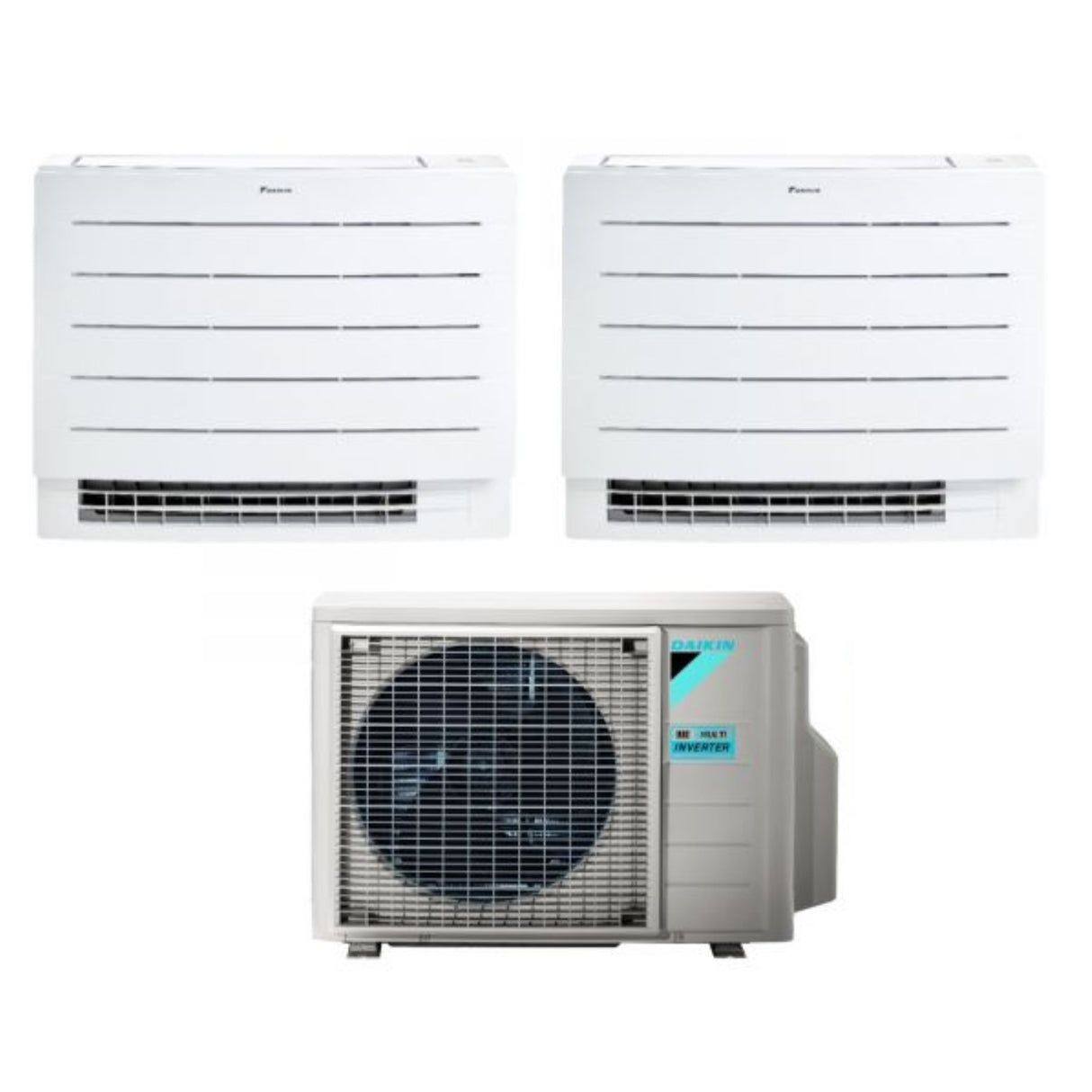 daikin climatizzatore condizionatore daikin a pavimento dual split serie perfera fvxm a 79 con 2mxm50m9n r 32 wi fi integrato 70009000 con telecomando ad infrarossi incluso garanzia italiana novita