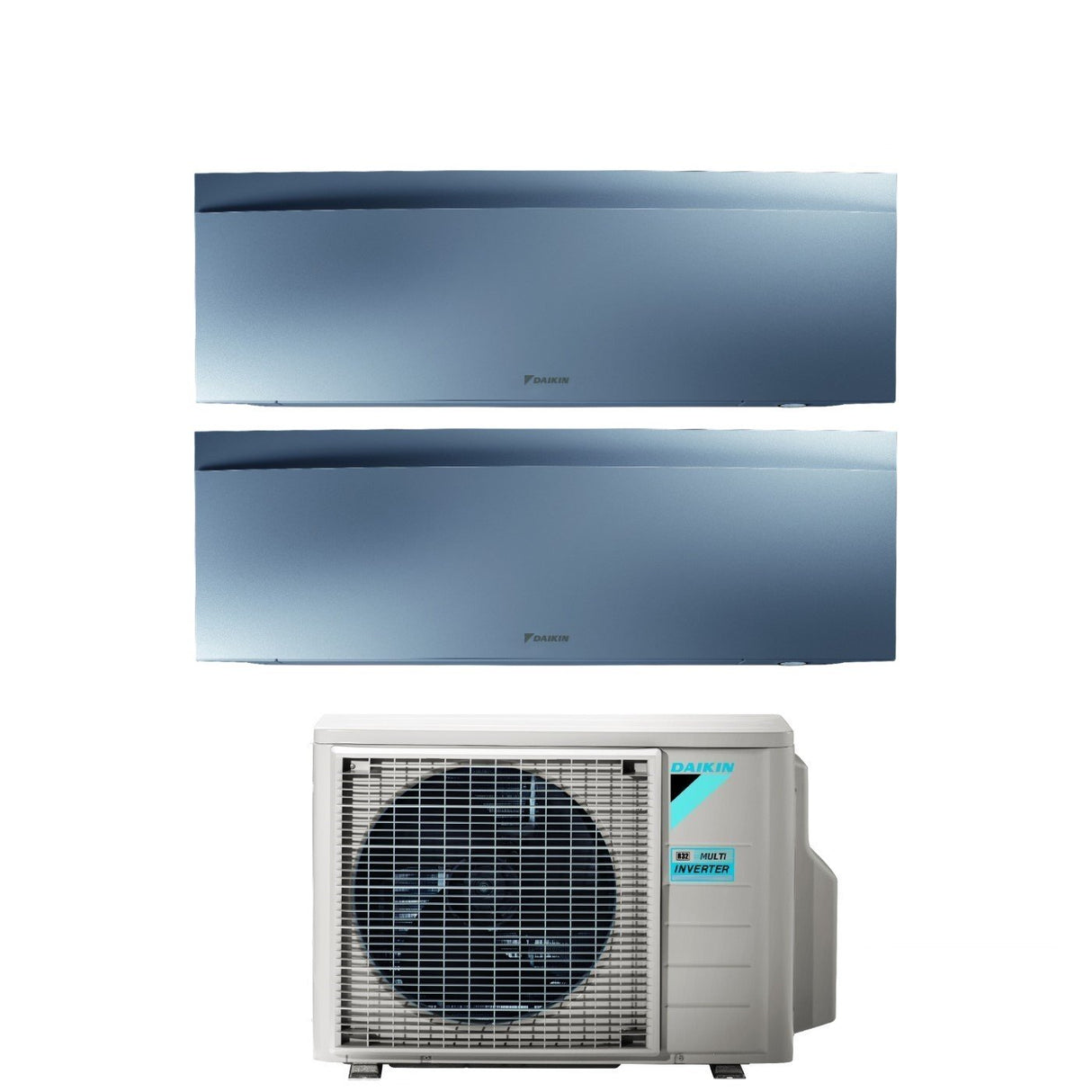 daikin climatizzatore condizionatore daikin bluevolution dual split inverter serie emura silver iii 915 con 2mxm50n r 32 wi fi integrato 900015000 colore argento garanzia italiana