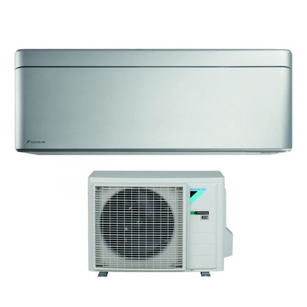 daikin climatizzatore condizionatore daikin bluevolution inverter serie stylish total silver 9000 btu ftxa25bs r 32 wi fi integrato classe a colore grigio garanzia italiana ean 8059657000781