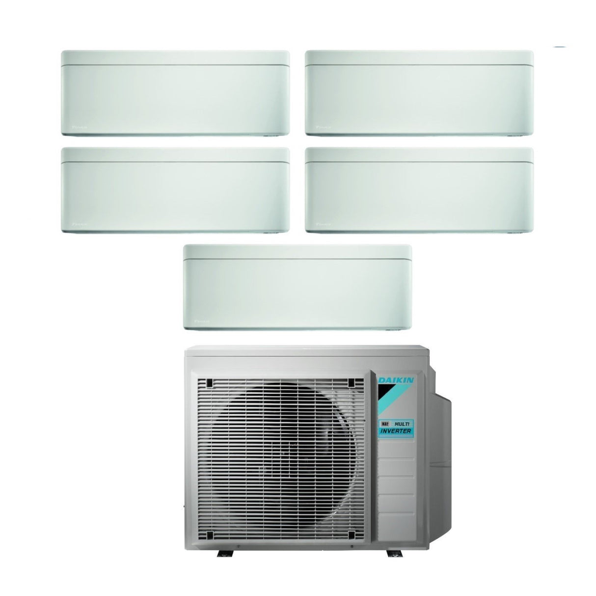 daikin climatizzatore condizionatore daikin bluevolution penta split inverter serie stylish white 777715 con 5mxm90n r 32 wi fi integrato 700070007000700015000 garanzia italiana