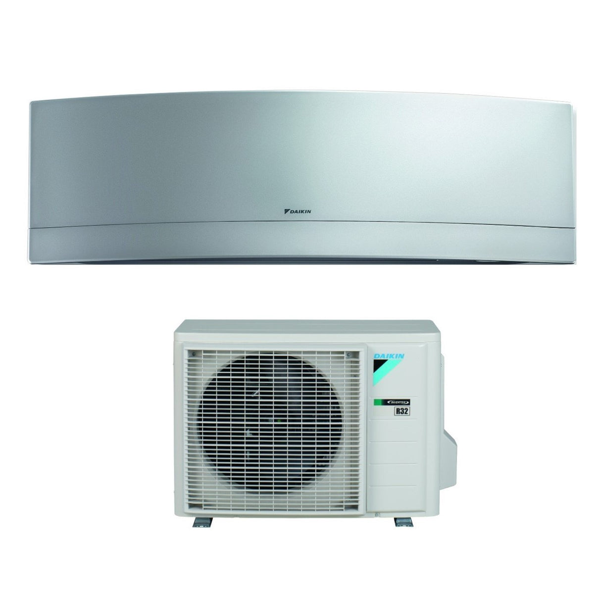daikin unita interna a parete daikin bluevolution inverter serie emura silver 18000 btu ftxj50ms r 32 wi fi integrato colore argento