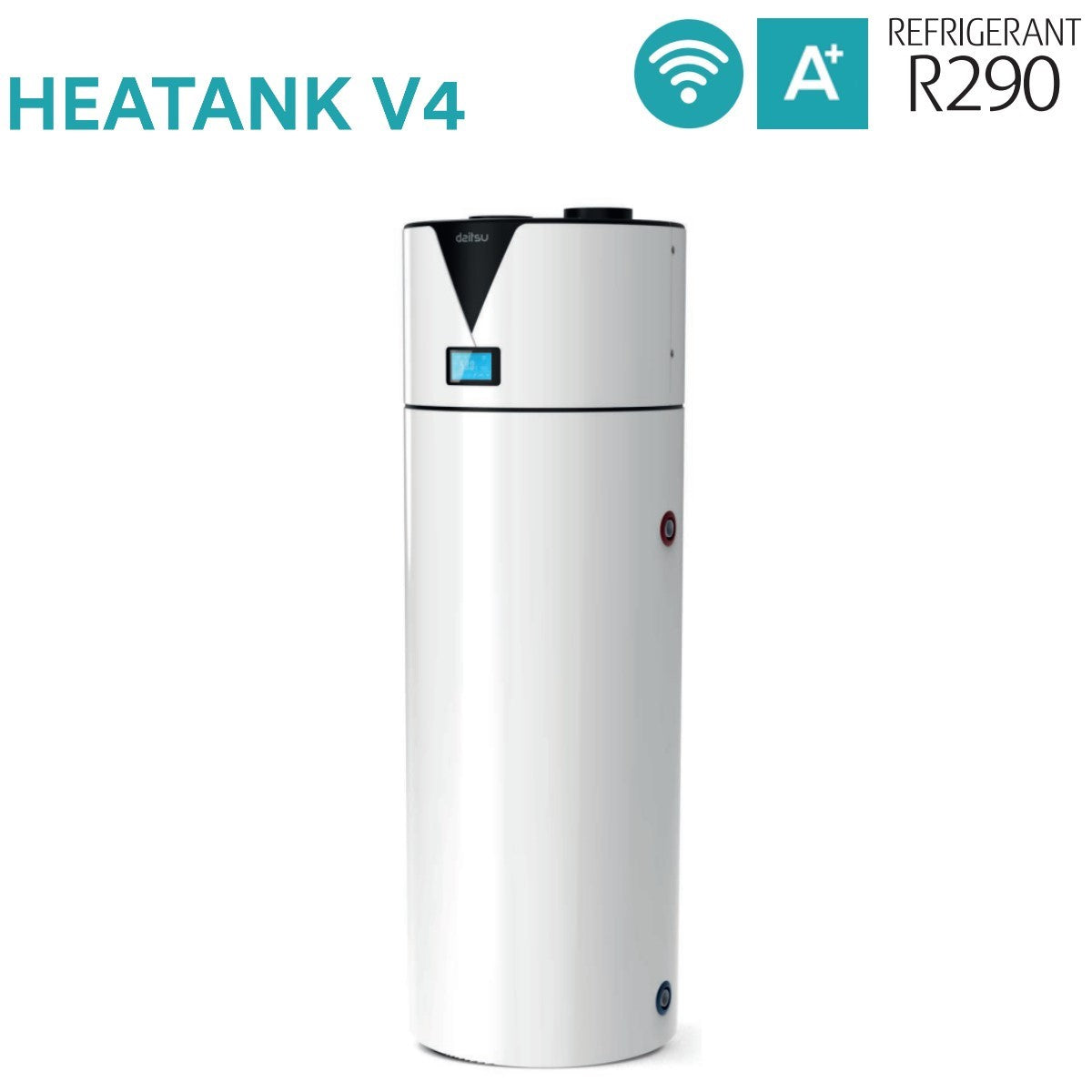 daitsu bollitore a pompa di calore daitsu heatank v4 aihd 300l solar 300 litri 3ida03021 r 290 wi fi optional con serpentina solare