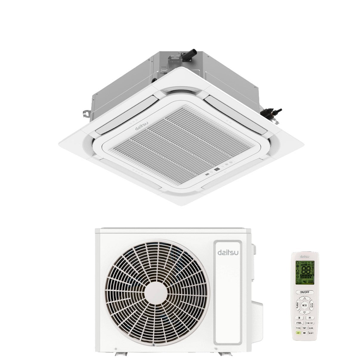 daitsu condizionatore a cassetta daitsu 30000 btu aud30kdbs r 32 wi fi optional con telecomando e griglia