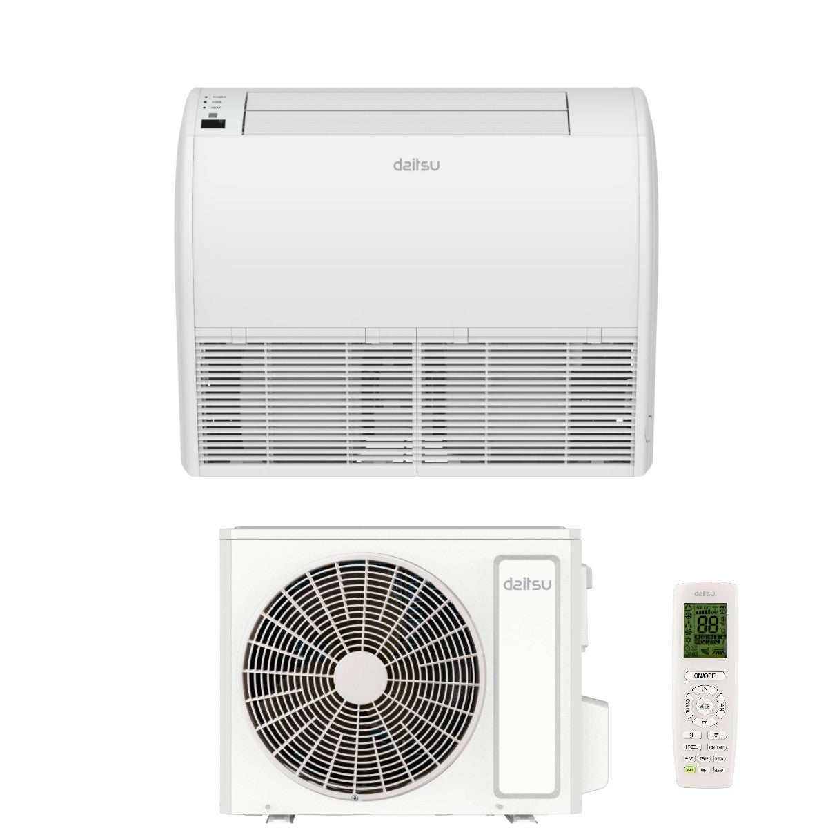 daitsu condizionatore soffittopavimento daitsu 12000 btu abd12kdbs r 32 wi fi optional con telecomando