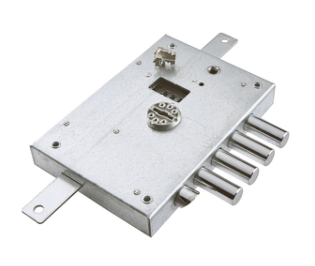 dierre serratura atra dierre d.m. chiusura triplice da applicare con scrocco e 4 catenacci entrata 60 mm mano destra art. 6111.1.de in scatola