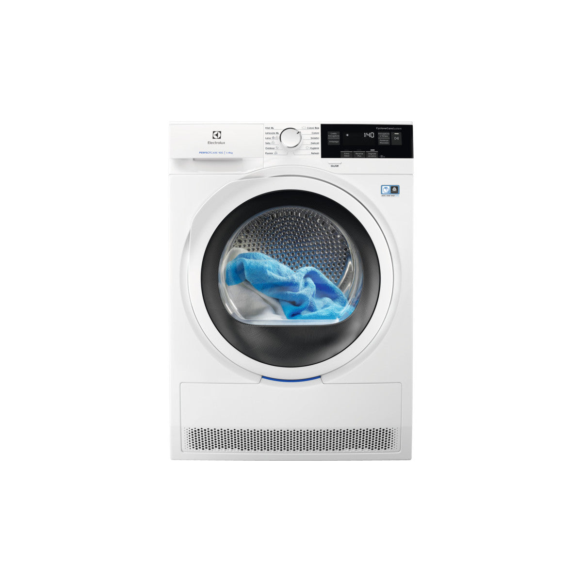 electrolux asciugatrice a pompa di calore 9 kg electrolux ew9hy393 serie 900 cyclonecare classe a ean 7332543845699