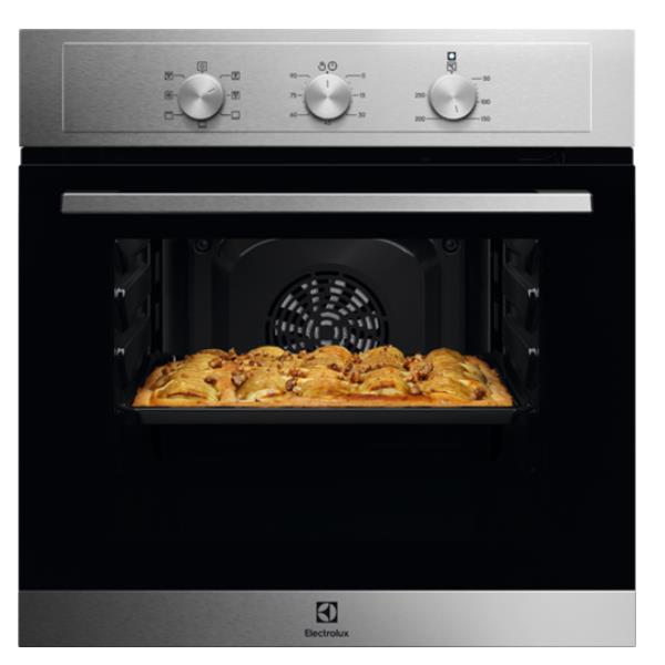 electrolux forno elettrico ventilato ad incasso electrolux eoh2h00bx 58 litri classe energetica a 60 cm serie 300 aquaclean anti impronta inox ean 7332543819904