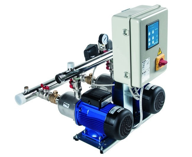 elettropompe lowara gruppo di pressione lowara a velocita fissa con 2 elettropompe codice gmd 20 ra5hm06p15t ean 1005401014