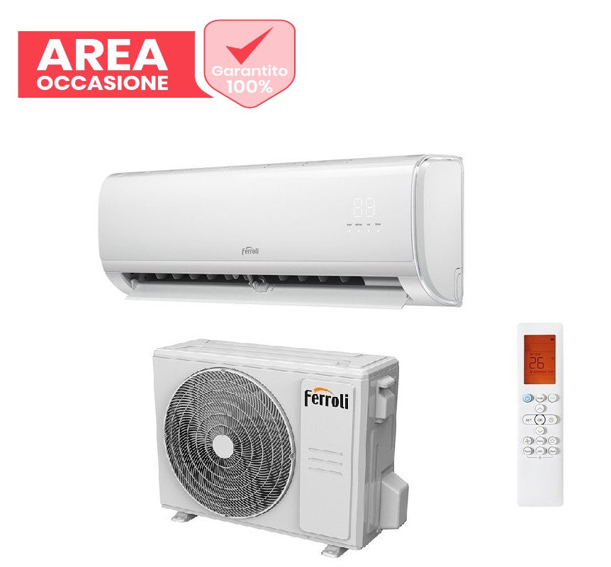 ferroli area occasioni climatizzatore condizionatore inverter ferroli giada s 12000 btu wi fi integrato alexa e google home