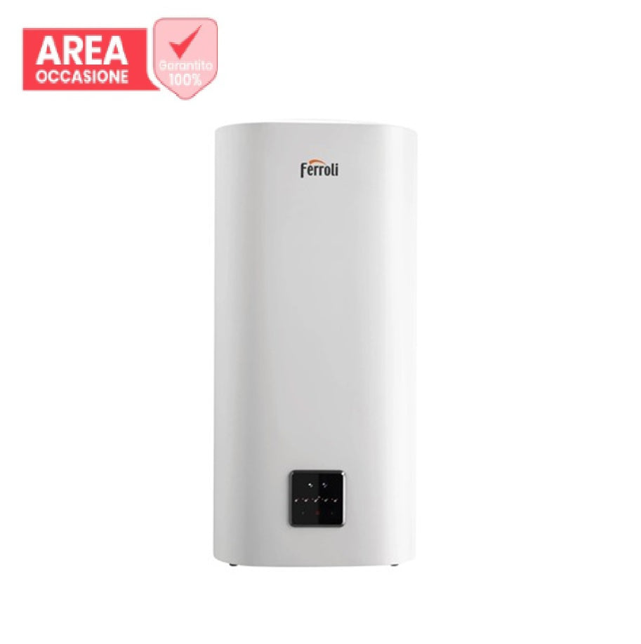 ferroli area occasioni scaldabagno termoelettrico ferroli titano 805 ve mt bf 80 litri verticale sinistro e341g4za garanzia 5 anni