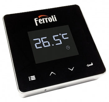 ferroli cronotermostato ferroli settimanale riscaldamento wifi ios e android batterie stilo programmazione digitale 013011xa connect