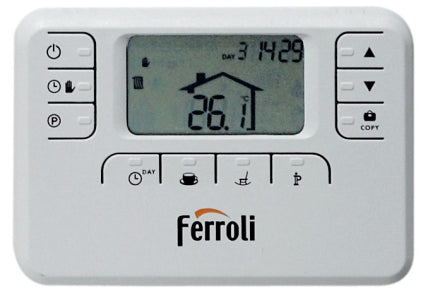 ferroli offerta cronotermostato ferroli oscar w rf 013111xa onoff programmazione settimanale con trasmettitore wireless ean 8028693570220