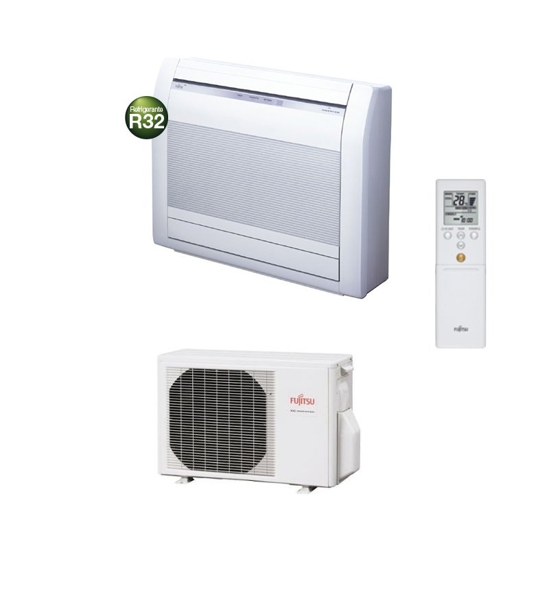 fujitsu climatizzatore condizionatore fujitsu inverter console pavimento 9000 btu r 32 agyg09kvca serie kv a 3ngf87040 novita