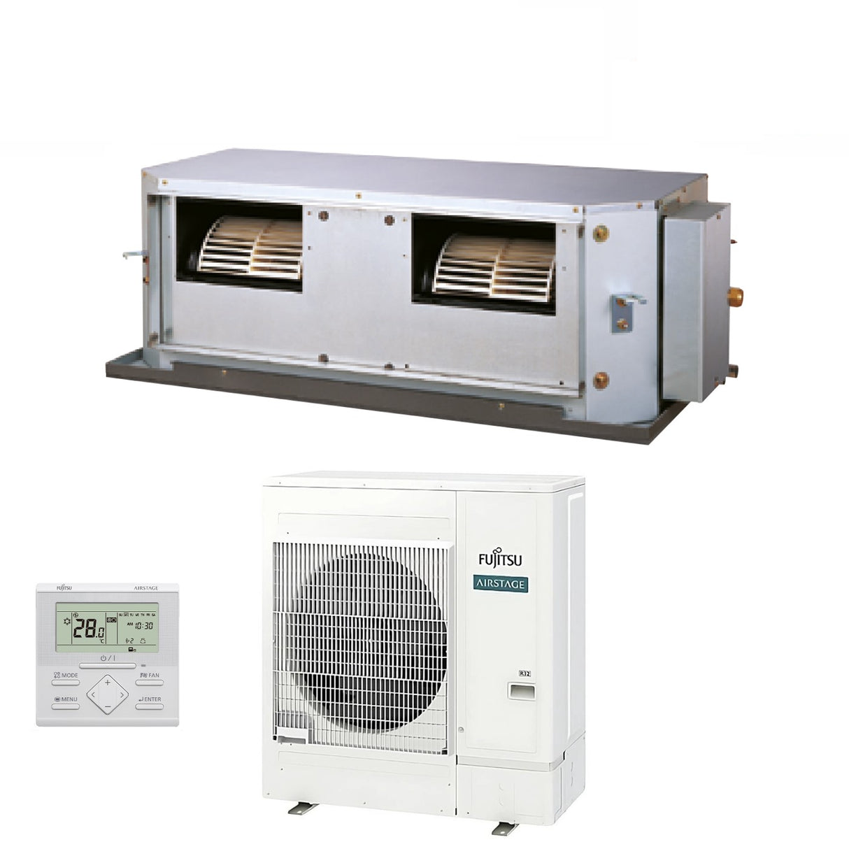 fujitsu condizionatore fujitsu canalizzabile alta prevalenza serie kh 54000 btu arxg54khtb r 32 trifase wi fi optional