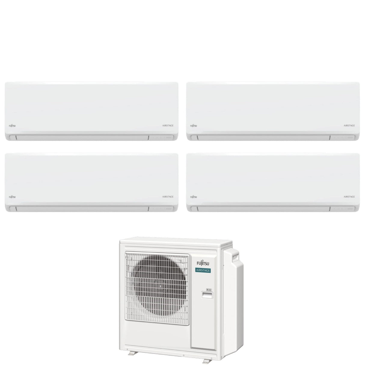 fujitsu condizionatore fujitsu quadri split inverter kn airstage 77912 con aoeg30kbta4 r 32 wi fi integrato
