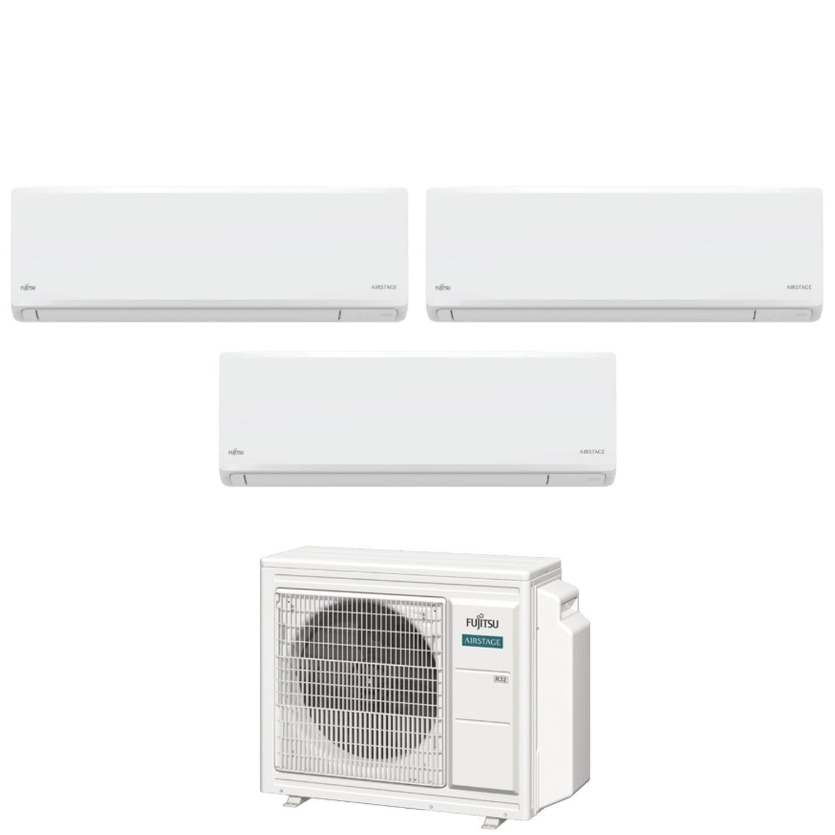 fujitsu condizionatore fujitsu trial split inverter kn airstage 9912 con aoeg18kbca3 r 32 wi fi integrato