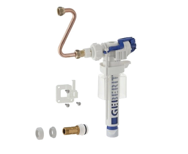 geberit rubinetto galleggiante geberit tipo 380 con flessibile e supporto di fissaggio allacciamento idrico laterale 38 codice 240.785.00.1 ean 4025416334170