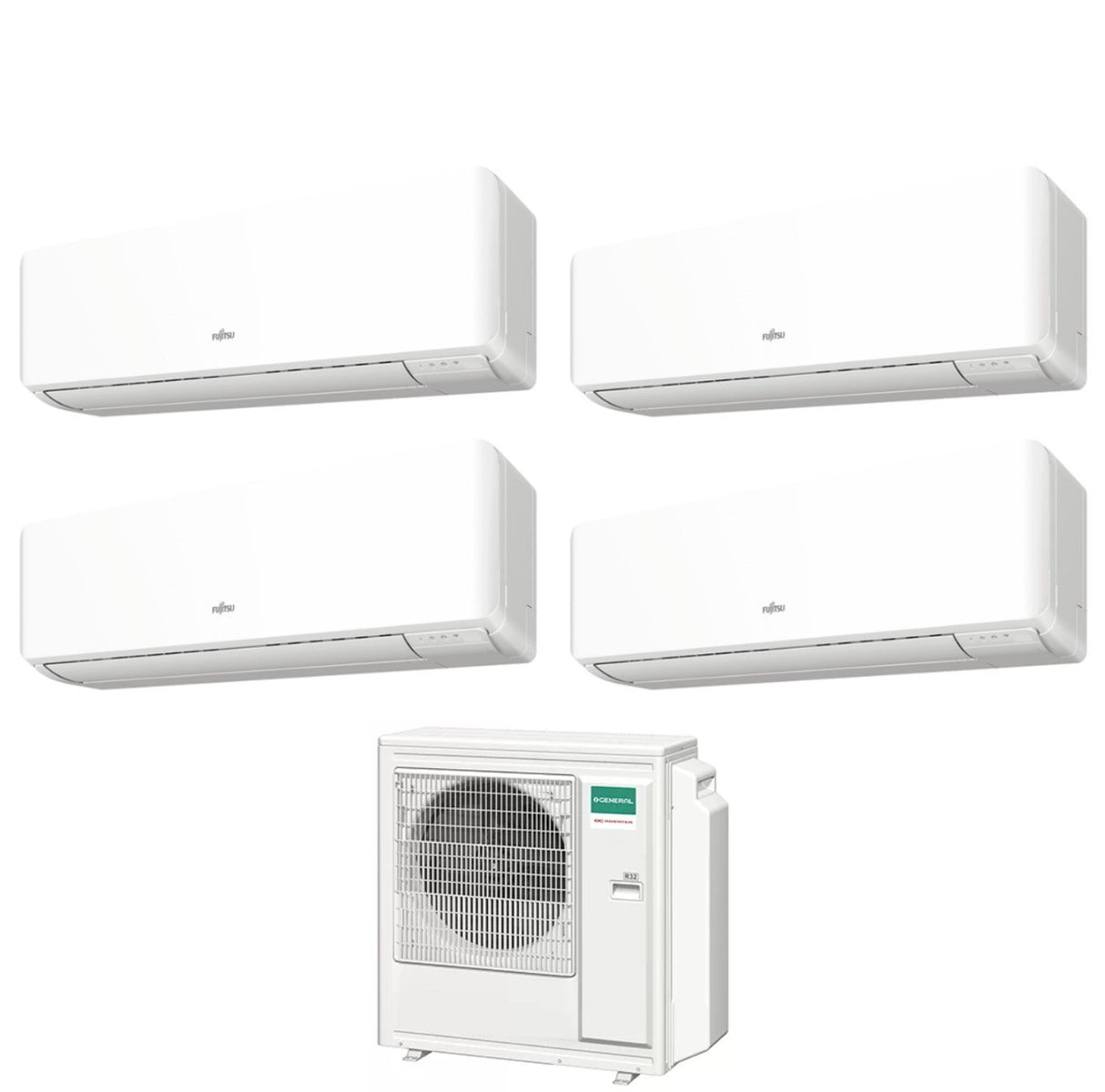 general fujitsu climatizzatore condizionatore general fujitsu quadri split inverter serie kmcf 771414 con aohg30kbta4 r 32 wi fi integrato 700070001400014000
