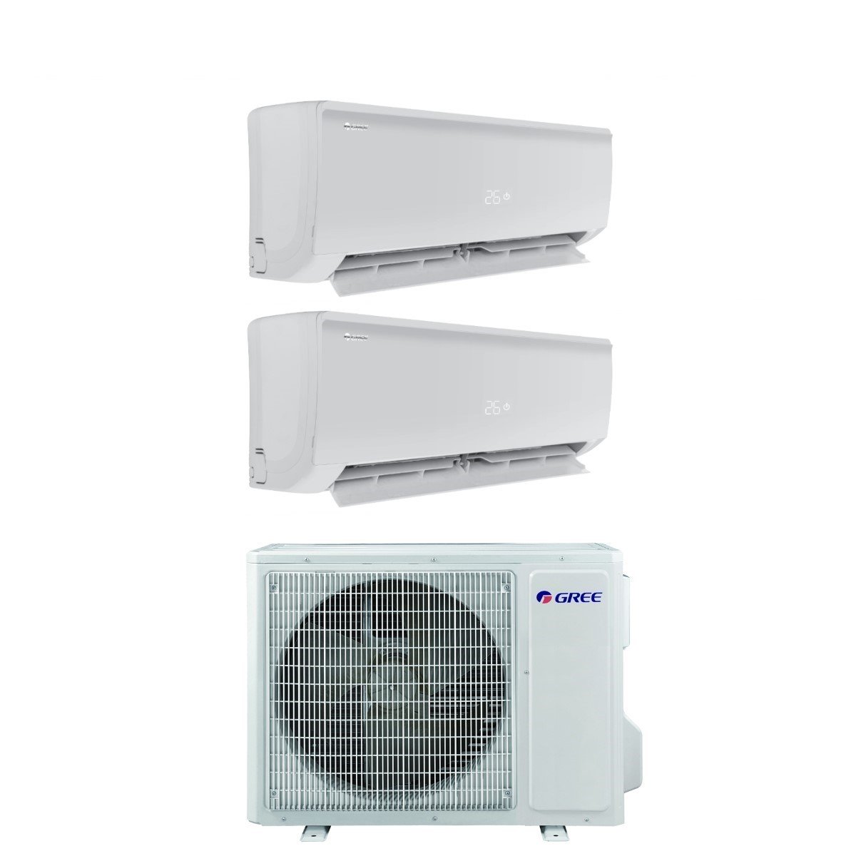 gree climatizzatore condizionatore gree dual split inverter serie bora plus 912 con gwhd14nk6oo r 32 wi fi optional 900012000
