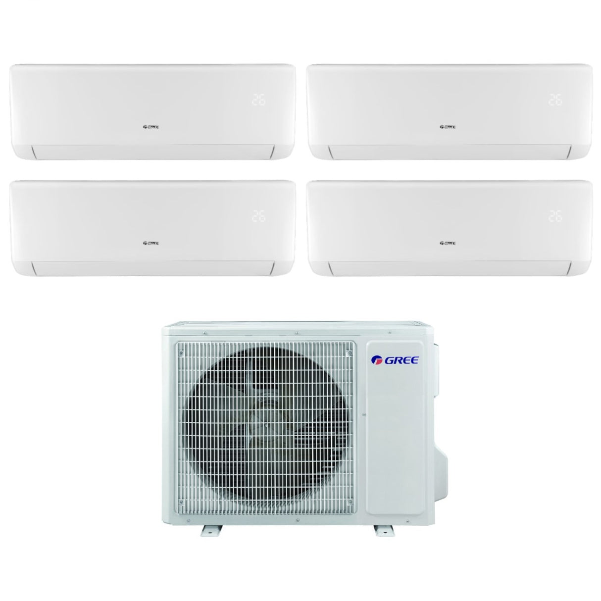 gree climatizzatore condizionatore gree quadri split inverter serie bora 9999 con gwhd28nk6lo r 32 9000900090009000