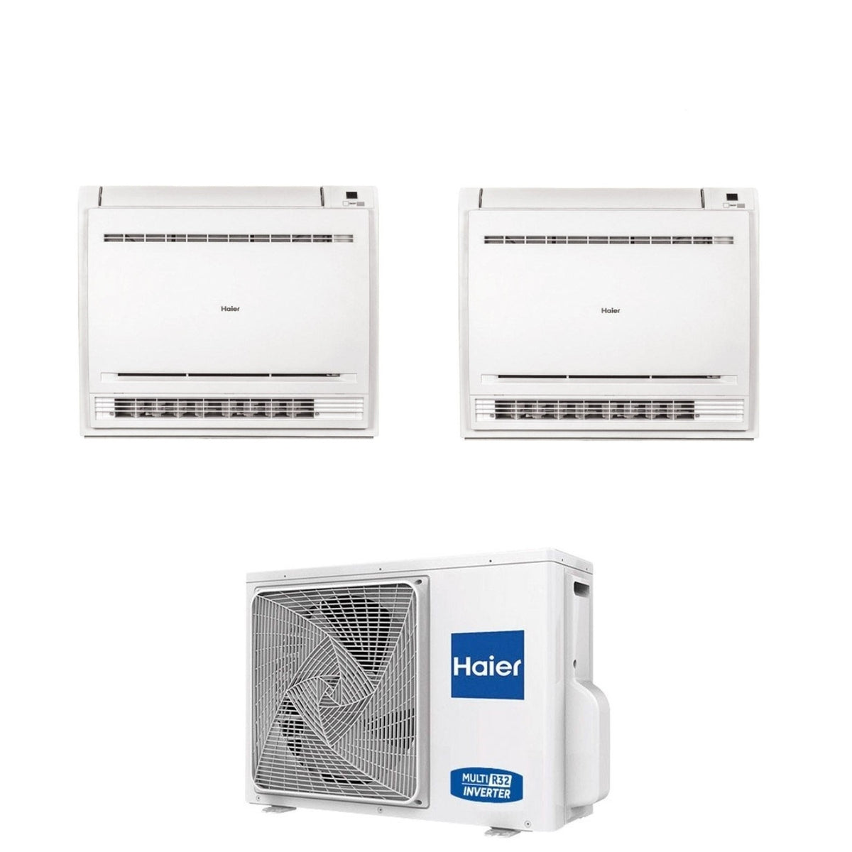 haier climatizzatore dual split console haier 99 btu con 2u50s2sm1fa 3 r 32 wi fi integrato