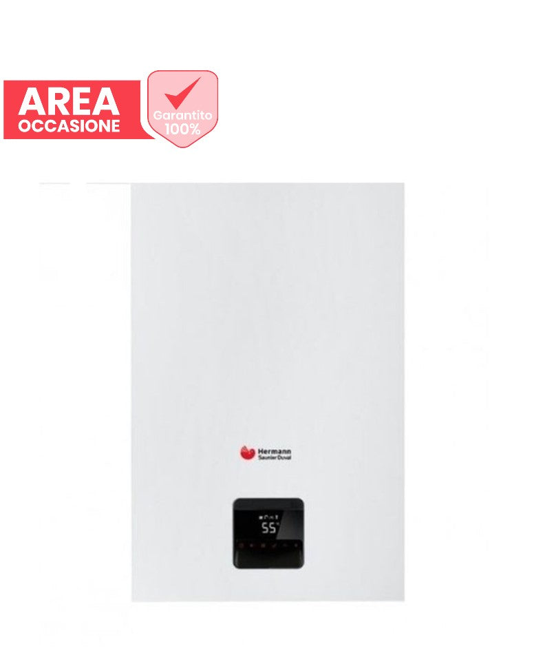 hermann saunier duval area occasioni 2255 caldaia a condensazione hermann saunier duval thematek condens 24 as1 kw metano o gpl completa di kit fumi