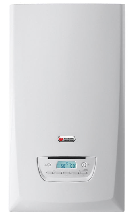 hermann saunier duval caldaia a condensazione hermann saunier duval thema condens ap 26 a metano low nox completa di kit scarico fumi