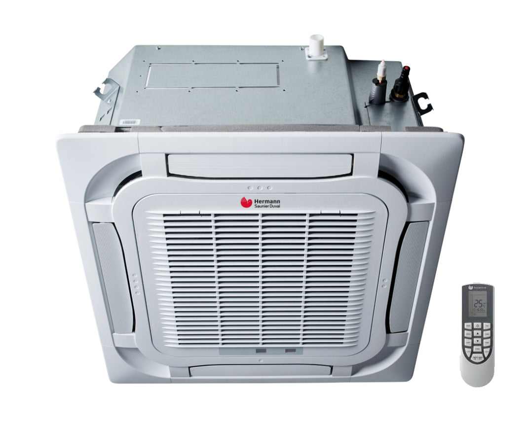 hermann saunier duval unita interna a cassetta 4 vie hermann saunier duaval 34000 btu sdh19 100 ikni r 32